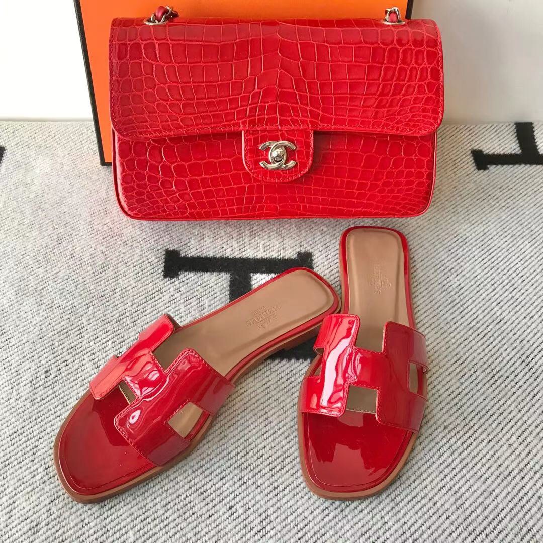 에르메스 올수공 오란 슬리퍼 샌들 페이던트 19